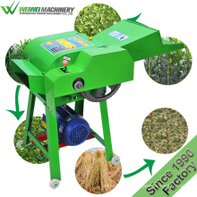 Weiwei 0.4-1.2t/hr diesel electric gasoline driven animal feed crusher grass cutting chaff cutter machine